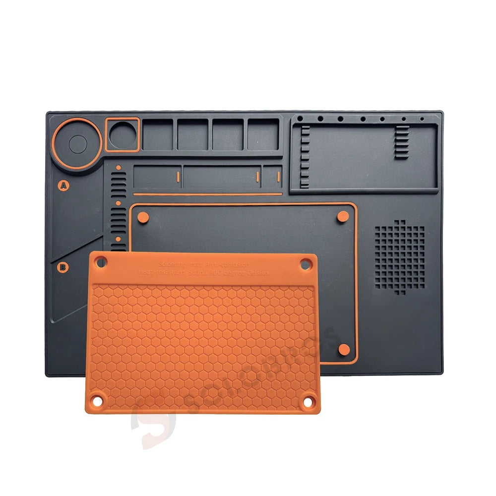 Repair Pad Insulation Heat-Resistant Soldering Station Silicon Soldering Mat Work Pad Desk Platform for BGA Soldering Station