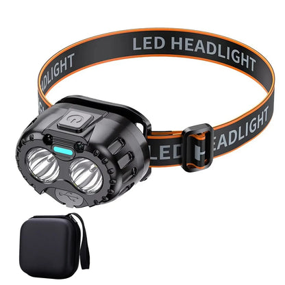 Powerful LED Headlamp IPX4 Waterproof Emergency Head Flashlight 500LM XPE LED Headlamp 500mAh for Outdoor Fishing Camping Hiking