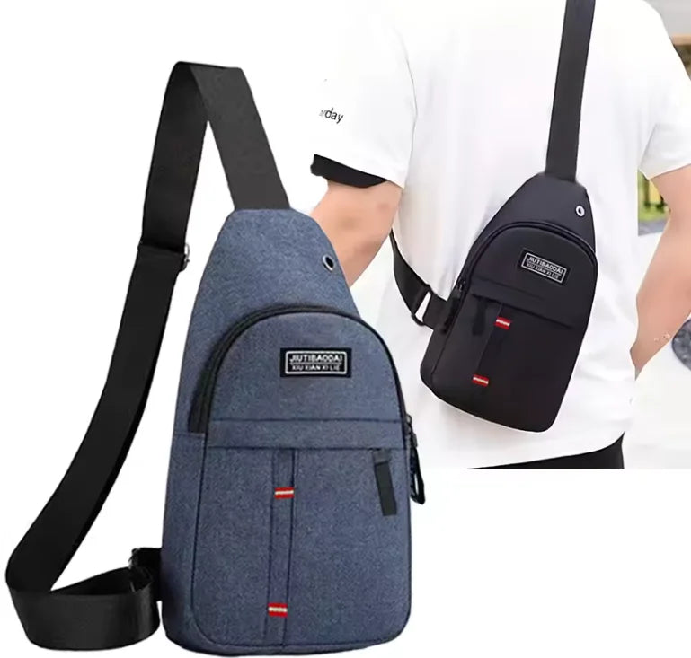 Adjustable chest bag for both men and women, one shoulder diagonal cross single shoulder bag, Oxford cloth chest bag