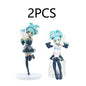 Hot sale 11-21cm Desktop Cute Hatsune Miku Kwaii Style Anime Figure Toys PVC Model Collector Doll Birthday Gift
