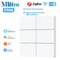 Milfra Smart Switch Zigbee WIFI Light Switch 1/2/3/4/6 Gang Voice Control Work With Alexa Google Home Tuya Control With Neutral