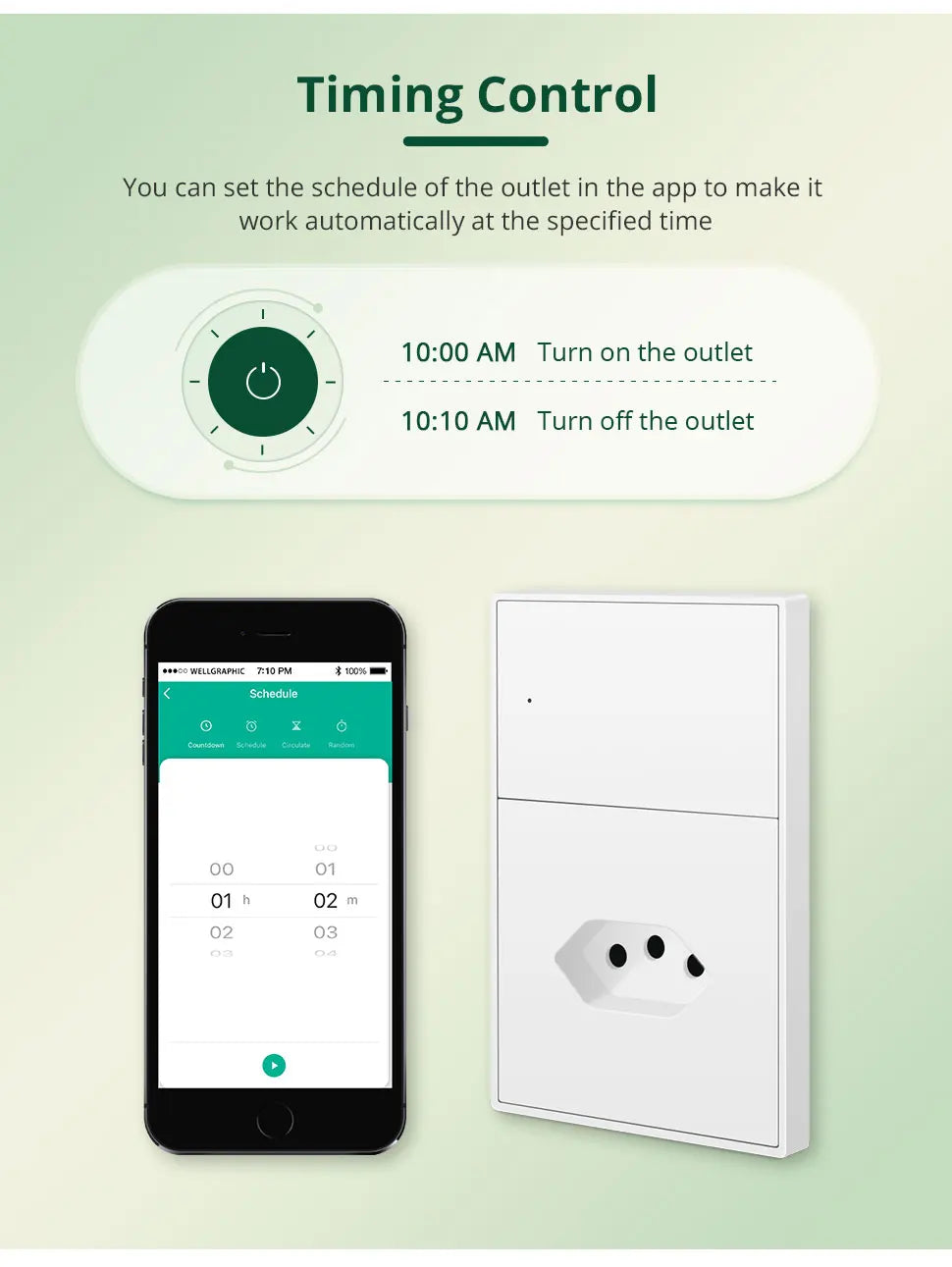 Zemismart Zigbee Brazil Outlet 10A 20A Brazilian Socket Work with Tuya Smart life Google Home Smartthings Homekit Control via M6