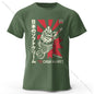 Japanese Foodie Print 100% Cotton T-Shirt, Soft & Breathable Round Neck Short Sleeve Tee, Unisex Cute & Cultural Style