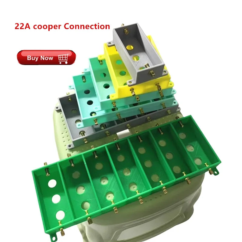 DIY Battery Case/32700 Weld-free Battery Box Battery Holder Pure Copper 12A High Current Lithium Battery in parallel in series