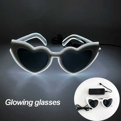 New Cool Cyberpunk Style Glasses Glowing Party Decor Luminous LED Sunglasses Lighting Up Bar Rave Music Dancing Party