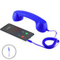 3.5mm Universal Retro Telephone Handset Retro Telephone Receiver Handset Mini Microphone Speaker for Mobile Phones Computers