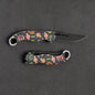 Pocket Portable Mini Folding Knife Stainless Steel Self-defense EDC Multi-purpose Camping Camp tools Halloween style