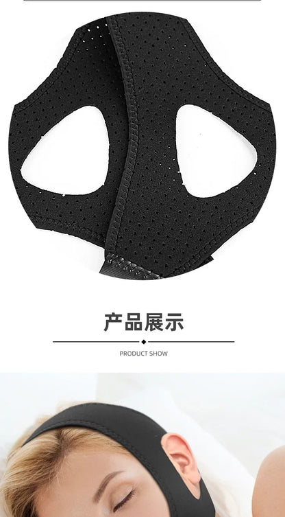 Anti Snore Belt Stop Snoring Chin Strap Woman Man Night Sleeping Support Aid Tools Snoring Protection Jaw Bandage Health Care