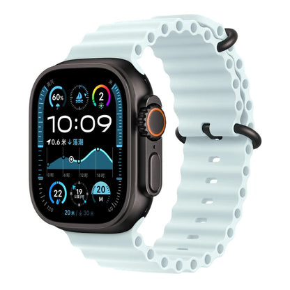 Ocean Strap for apple watch Band 44mm 40mm 45mm 41mm 49mm 46mm silicone correas bracelet iWatch series 7 5 6 3 se 8 Ultra 2 9 10