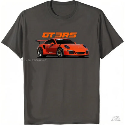 Classic Car Retro Vintage T-Shirt Gt3 Rs Silhouette Summer  Men Casual Fashion Tees Streetwear Top