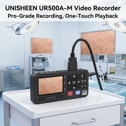 UNISHEEN UR500A-M Standalone 1080P60 Game Video Recorder 3" Screen HDMI/VGA/YPbPr/AV Input One-Touch Capture Card No PC Required