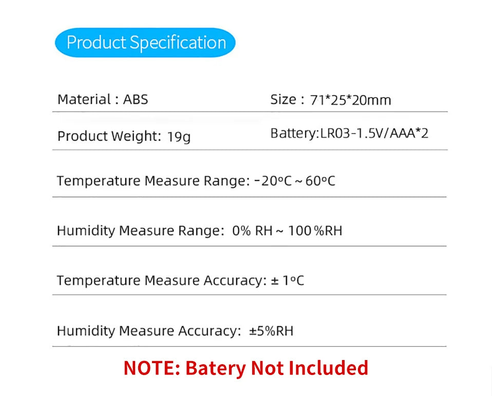Tuya Zigbee WiFi Smart Temperature And Humidity Sensor Battery Powered ZigBee Smart Home Security Work With Alexa Google Home