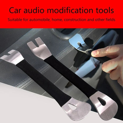 6Pcs Portable Auto Door Clip Trim Removal Tools Kits Car Dashboard Audio Radio Panel Repair Metal Removal Pry Disassembly Tool
