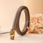 C-shaped Smooth Buckle Simple Women's Soft Durable Belt Fashion Women's Clothing Accessories Paired With Business Casual Belt