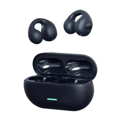 TWS Fone Bluetooth Headset 5.3 Wireless Air Conduction Headphones Clip Ear Music Noise Canceling HD Call Sports Gaming Earphone