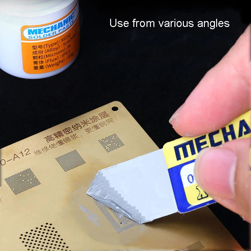 Mechanic X22 X20 High Toughness Solder Paste Tin Scraper Knife Tin Planting for BGA Stencil Reballing Phone Repair Tools