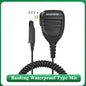 Baofeng Microphone UV-68 Pro Max V2 Walkie Talkie Waterproof PTT Speaker Mic for UV-9R Pro UV S22 UV-98 BF 9700 GT 3WP Ham Radio