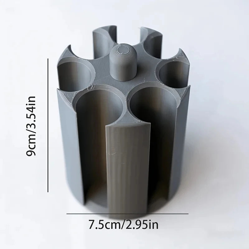 1PC Car Cup Holder Coin Organizer – Cylindrical 7-Slot Storage for Standard Cup Holders