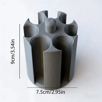 1PC Car Cup Holder Coin Organizer – Cylindrical 7-Slot Storage for Standard Cup Holders
