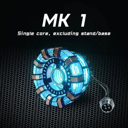 New Sale:  Man Mk1 and Mk2 Arc Reactors Tony Stark's Heart of Mark Armor Avengers Figures with LED Lights 1:1 Chest lamp toy edc