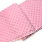Minky Dot Fabric For Baby Comfort Blankets 1mm Pile Length Polyester Single Sided Swaddle Baby Crying Comfort Plush Fabric