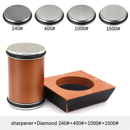 Niiruo 4 Angles Rolling Knife Sharpener Kit For Straight Edge Roller Knife Sharpening With Industry Diamonds Whetstone Knife Set