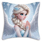 Cute Cartoon Frozens Elsas Pillow Covers Cartoon Sofa Decorative Home Double-sided Printing Short Plush Cute Cushion Cover