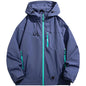 Men's Outdoor Jacket Waterproof Windbreaker Sports Climbing Trekking Multiple Pockets Skiing Softshell Zipper Hooded Jackets