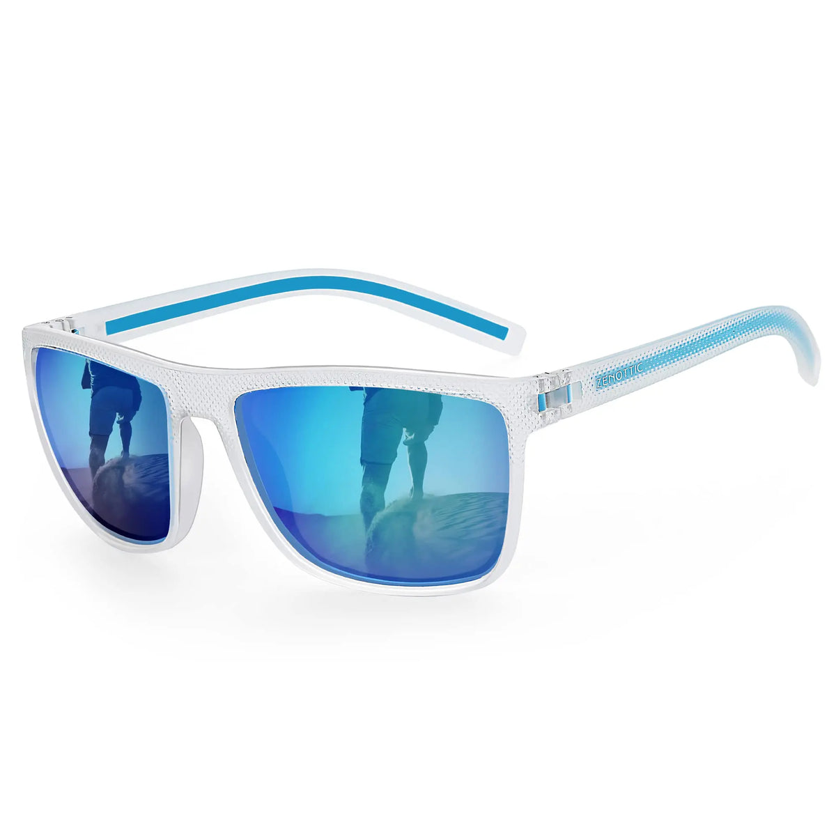 ZENOTTIC Fashion Polarized Sunglasses Shade for Women Men Lightweight TR90 Frame UV400 Protection Square Sun Glasses