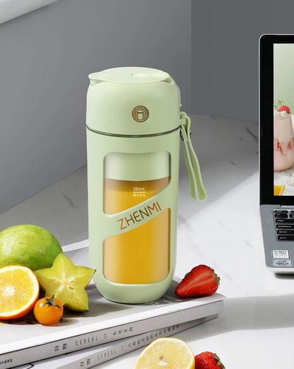 ZHENMI Portable Vacuum Juicer Crushed Ice Mixer Electric Mini Blender Fruit Vegetables Quick Juicing Kitchen Food Processor