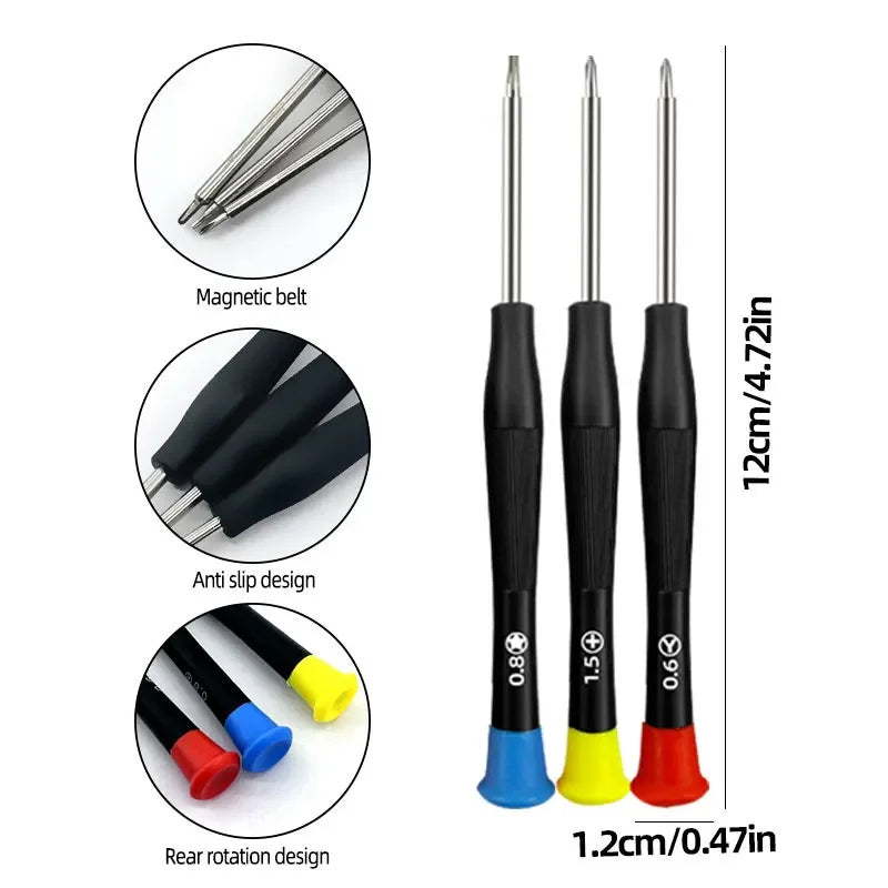 Precision Screwdriver Kit for Mobile Phone Laptop Tablet - Electronic Repair & Cleaning Disassembly Tool