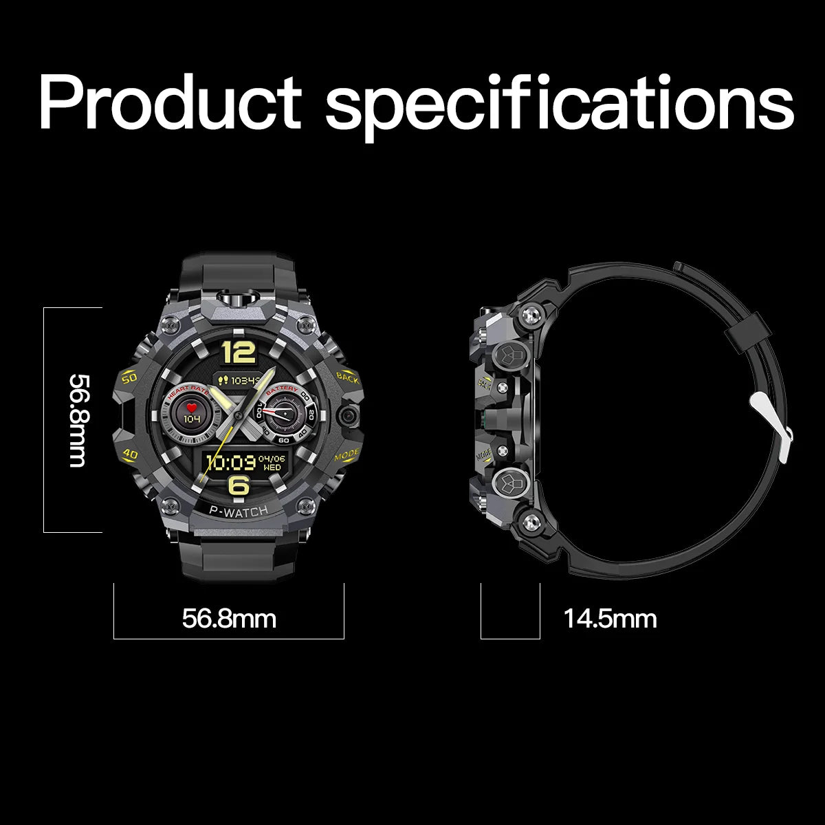 5G Cellular Version Q668 Android 10.0 Smart Watch 1.95inch Amoled 720*720 Smartwatch With 800W Dual Camera GPS WIFI Sim Card