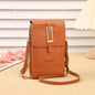 New transparent touchscreen phone bag trend simple crossbody small bag phone women's bag change bag vertical design
