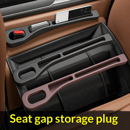 2PCS Car Seat Gap Storage Box Seat Gap Filler Strip Car Seat Side Pocket Organizer Auto Interior Decoration Supplies