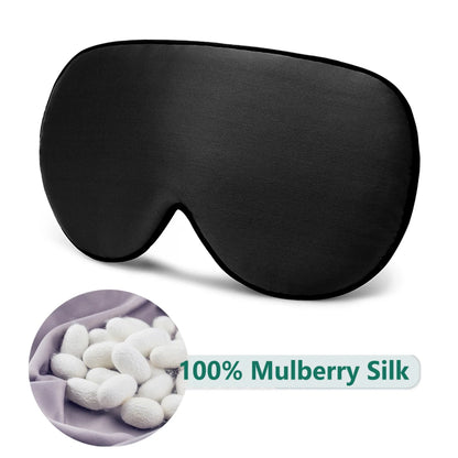 100% Natural Mulberry Silk Sleep Mask Soft Eye Patches Soft Blindfold Smooth Eye Mask Eyeshade Eye Cover Patch Bandage Comfort