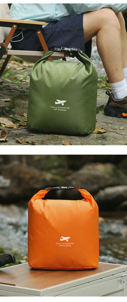 Waterproof Rolled Storage Bag Oxford Cloth 420d Dry Bag Outdoor Travel Hiking Beach Foldable Dispenser Portable Organizer Pack