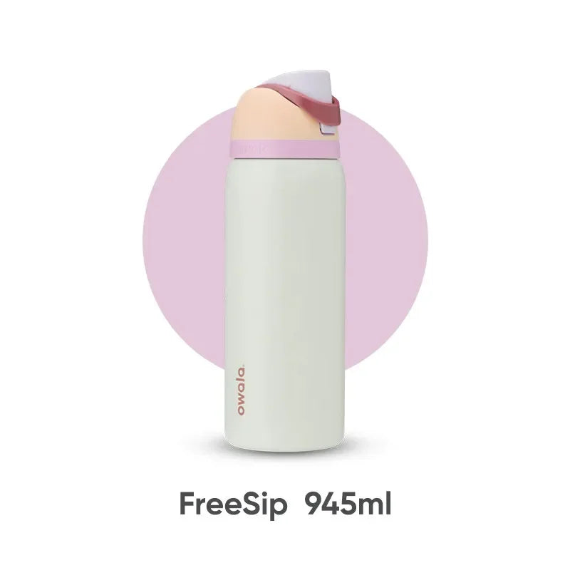 Owala Freesip 32oz Insulated Cup Straw Stainless Steel Water Cup Large Capacity Handheld Outdoor Insulated Pot 945ml