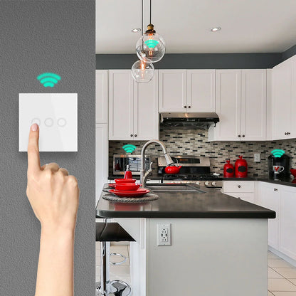 Diese 86 Wireless Touch Light Switch 433MHz Remote Transmitter, AC 110V~250V 10A Relay Receiver Interruptor for home improvement