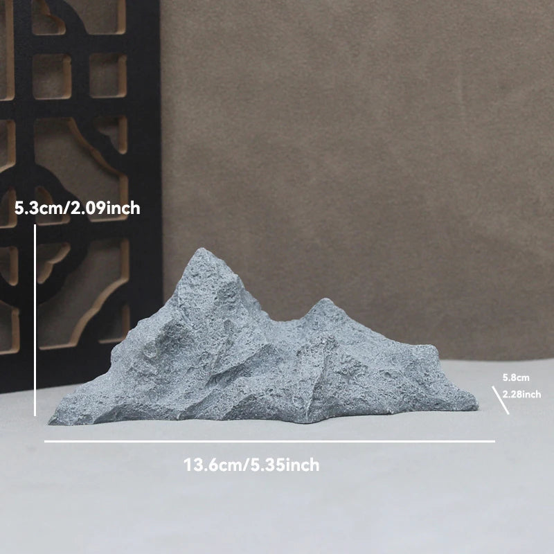 Sandstone Stone Miniature Mountain Fairy Garden Bonsai Rockery Lanscaping Ornaments Aquarium Decoration Accessories Home Decor