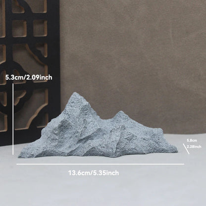 Sandstone Stone Miniature Mountain Fairy Garden Bonsai Rockery Lanscaping Ornaments Aquarium Decoration Accessories Home Decor