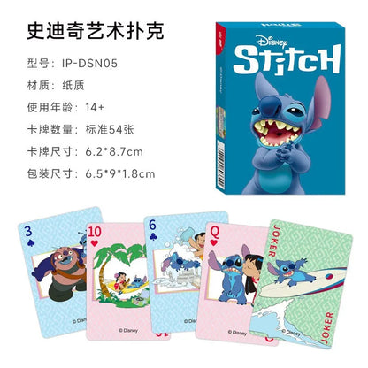 Disney Mickey Frozen Stitch Poker Lots-o'-Huggin' Bear Playing Cards Playing Cards Poker Indoor Family Entertainment Board Games