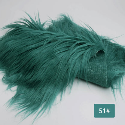8cm Pile Length Imitation Fur Fabric Diy Cosplay Clothing Hairy Fur Fabric Bundle Long Hair Plush Fabrics By Meters Liquidations