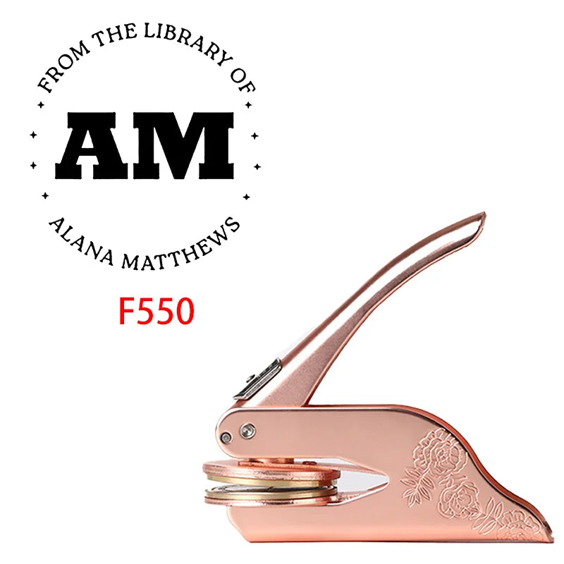 Personalized Book Embossers Custom LOGO Book Embosser Stamps From the Library / Envelope Party Invitation Embossing Stamps DIY