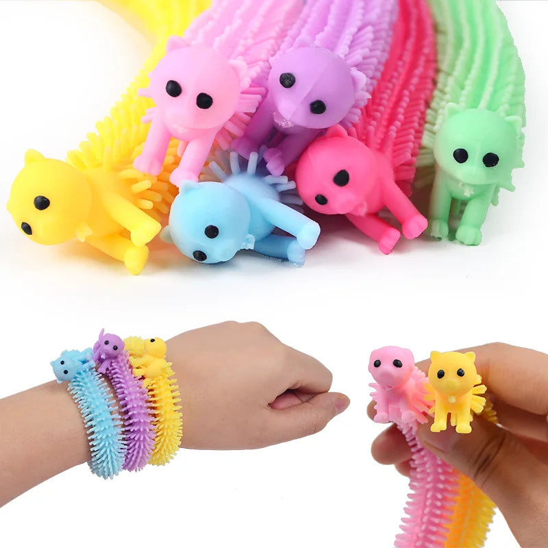 Cute Caterpillar Unicorn Animals Squishy Kids Sensory Fidget Decompression Toys for Children Adults Autism Stress Relief Gifts