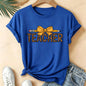 Leopard Teacher Pencil Bow Graphic T Shirt Women Teacher Appreciation Gift Casual Tops Short Sleeve Women's T-Shirts Clothing