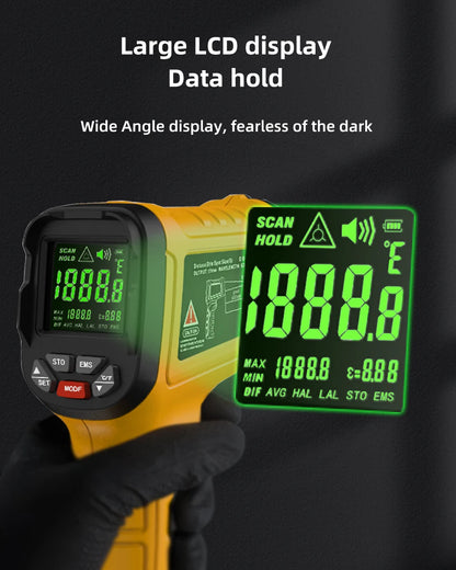 BSIDE H3 Infrared Thermometer Gun -50~1400°C Handheld Digital Laser Industrial Non Contact Temperature meter Measuring Tester