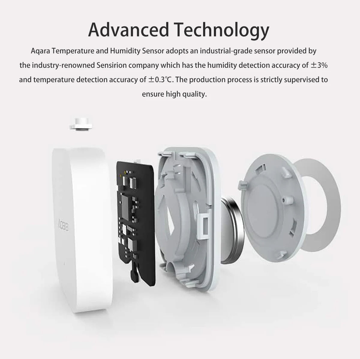 Aqara Temperature Sensor Zigbee Smart Air Quality Pressure Temperature Humidity Sensor Matter Smart Home for Apple Homekit APP