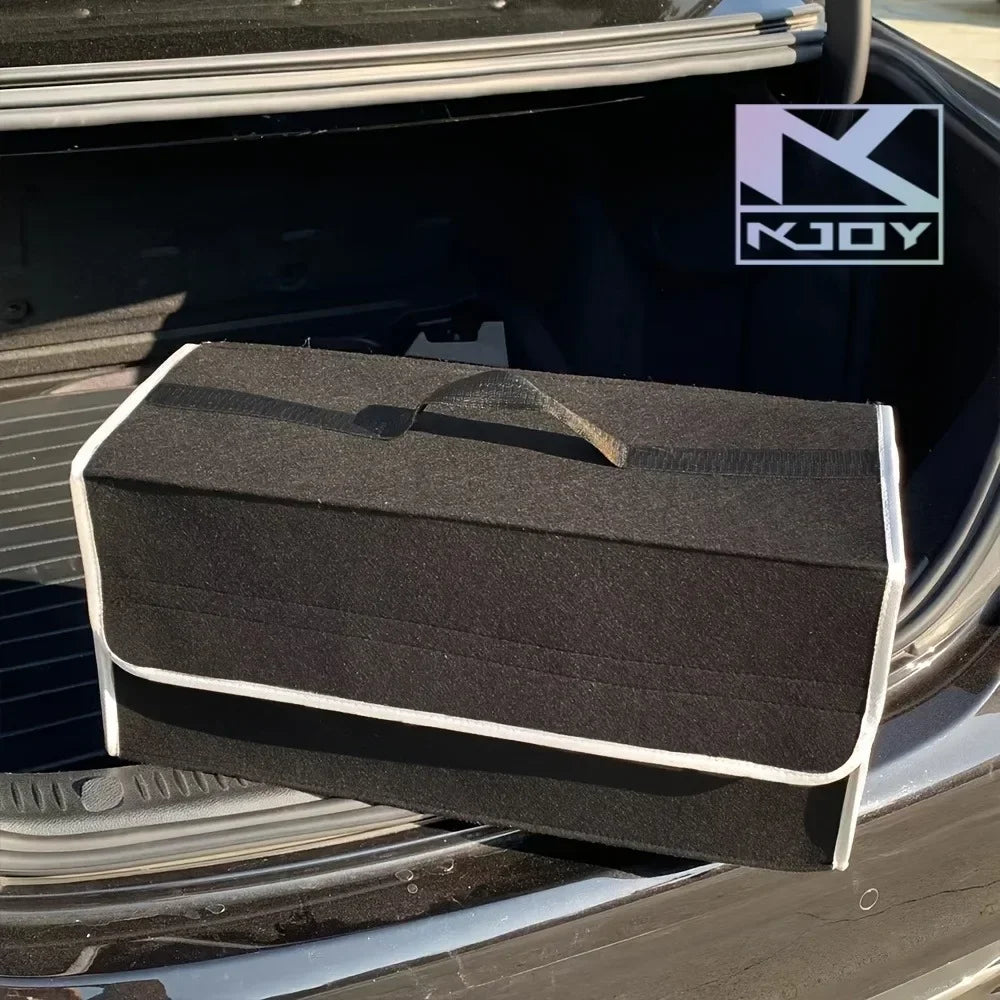 Large Anti Slip Compartment Boot Storage Organizer Tool Car Storage Bag Car Trunk Organizer Soft Felt Storage Box Accessories