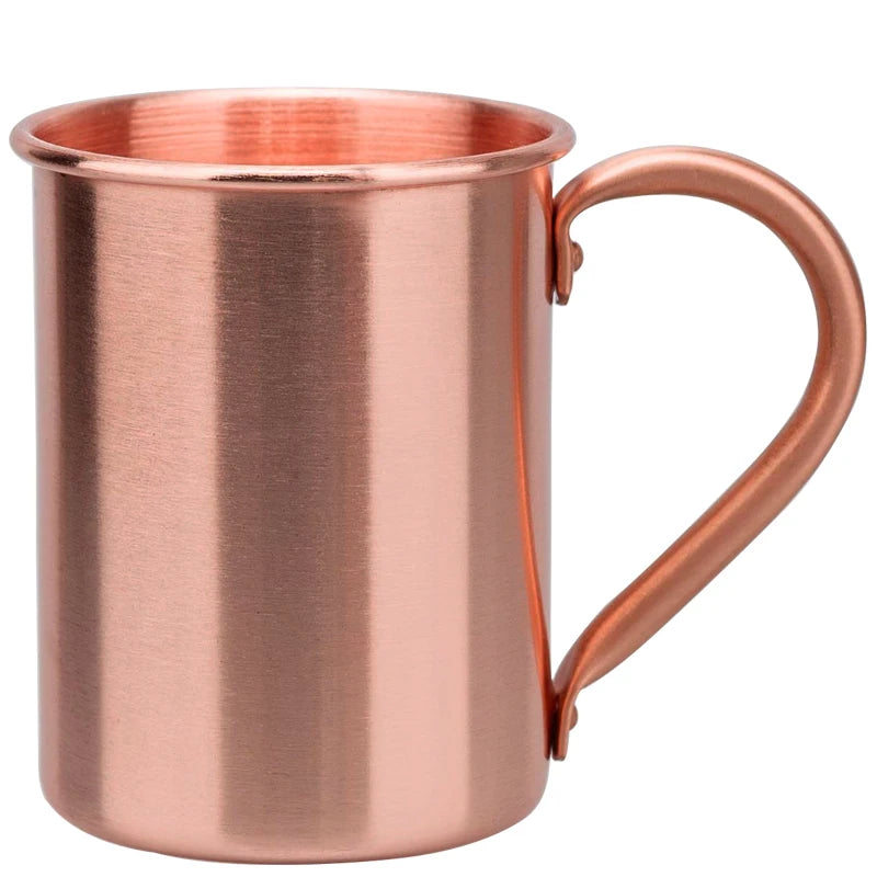 100% Copper Moscow Mule Mug 1/2/3/4PCS Durable Coppery Beer Mugs Coffee Mug Milk Cup Pure Copper Bar Cup Drinkware