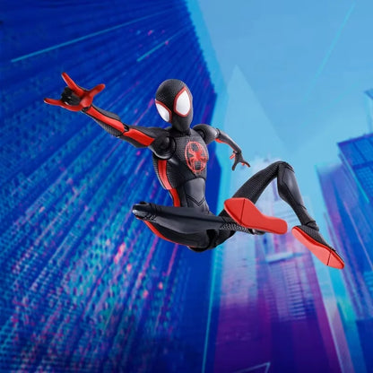 Shf Anime Spider-man Figuarts Miles Morales Gwen Action Figures Gwen Spider Woman Figurine Spiderman Figure Pvc Model Toys Doll